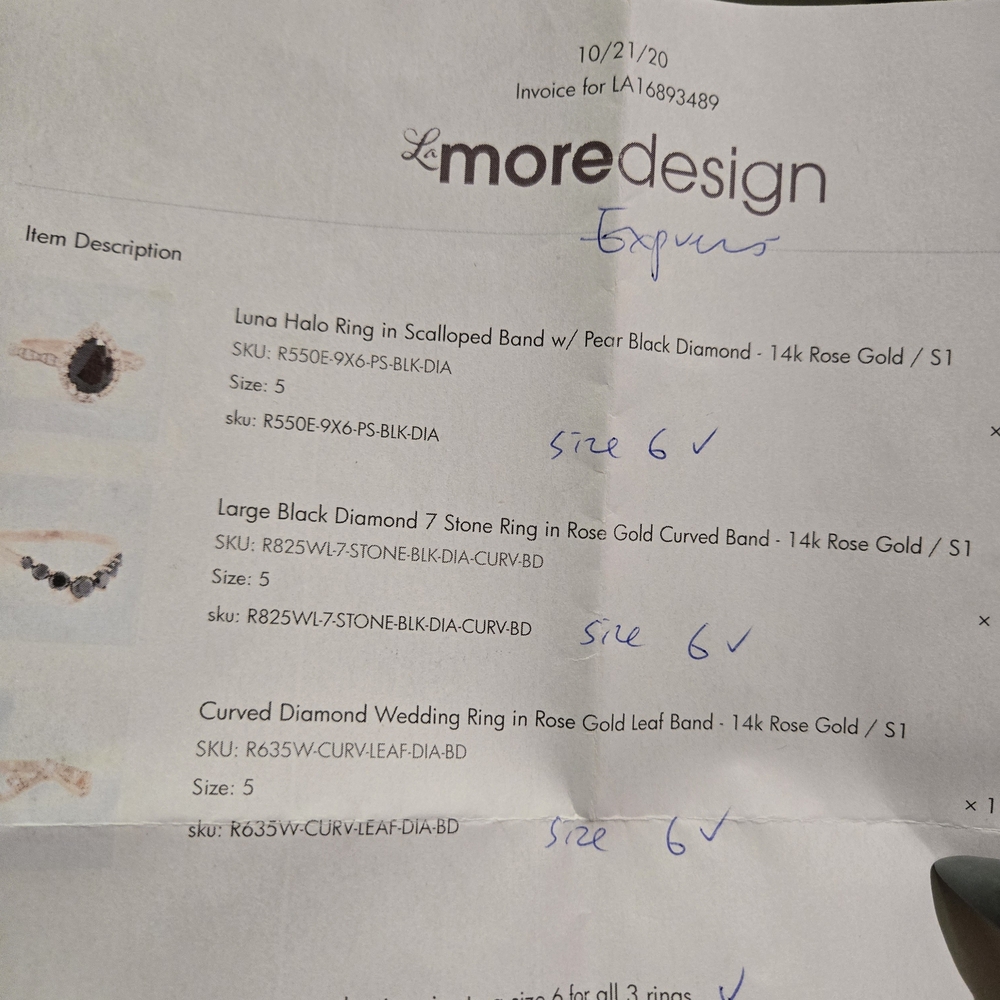 Lmore Custom Wedding Ring Set - image 6